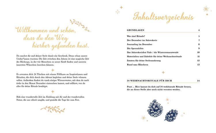 Produktbild: Mein Adventskalender-Buch: Weihnachtsrituale f&uuml;r die Seele