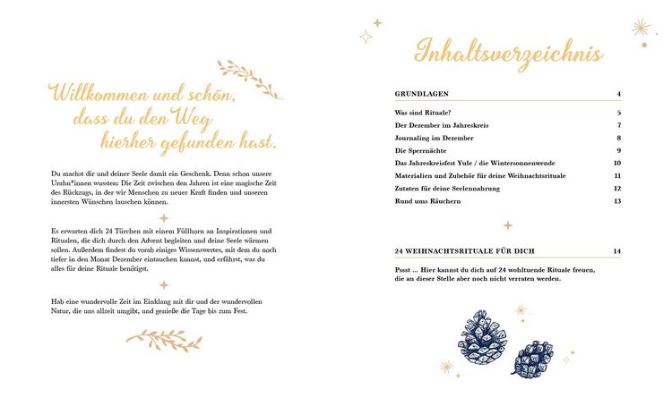 Produktbild: Mein Adventskalender-Buch: Weihnachtsrituale f&uuml;r die Seele