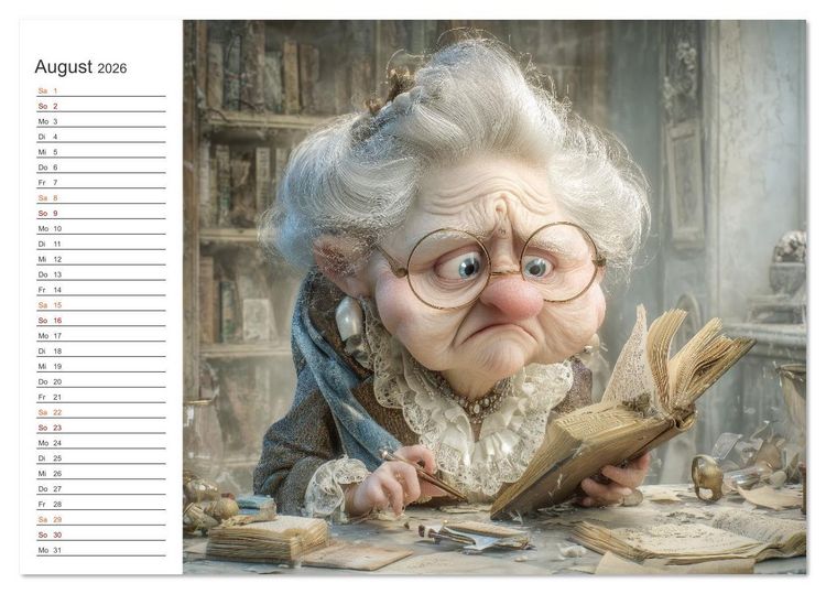 Produktbild: Oma macht jetzt Sonderschicht (Tischkalender 2026 DIN A5 quer), CALVENDO Monatskalender