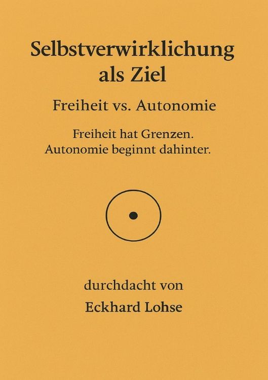 Produktbild: Selbstverwirklichung als Ziel