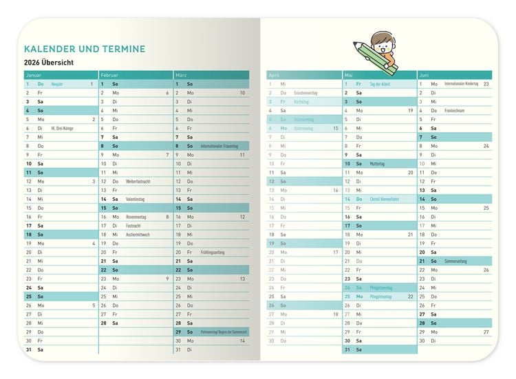 Produktbild: ErzieherInnenkalender 2026 / 2027