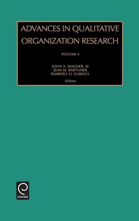 Produktbild: Advances in Qualitative Organization Research