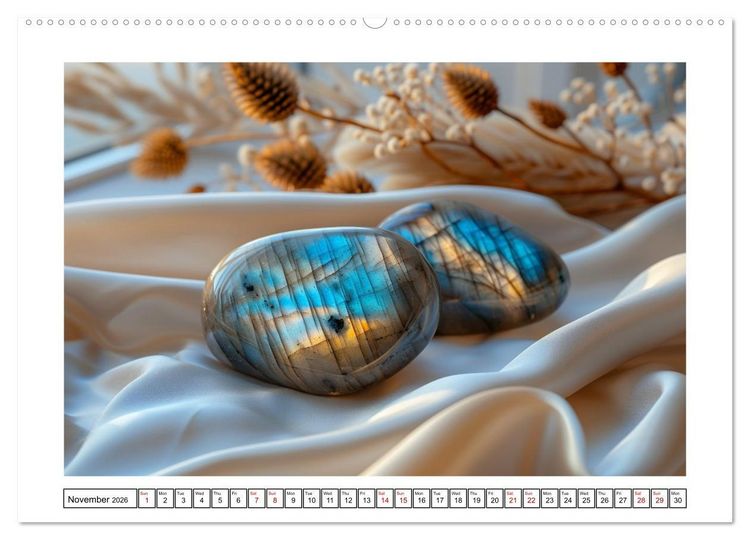 Produktbild: Shining Semi-Precious Stones (Wall Calendar 2026 DIN A2 landscape), CALVENDO 12 Month Wall Calendar