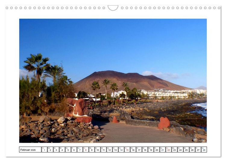 Produktbild: Lanzarote - Playa Blanca (Wandkalender 2026 DIN A3 quer), CALVENDO Monatskalender