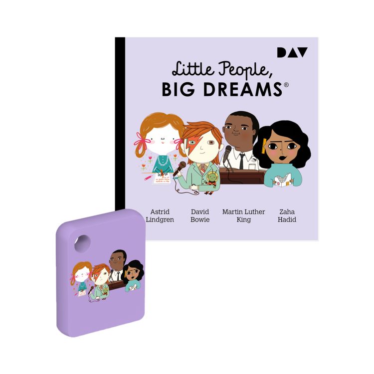 Produktbild: Little People, Big Dreams - Astrid Lindgren, David Bowie, Martin Luther King, Zaha Hadid, 1 Galakto Token