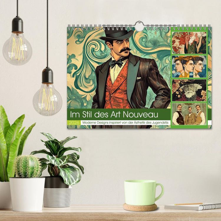 Produktbild: Im Stil des Art Nouveau (Wandkalender 2026 DIN A4 quer), CALVENDO Monatskalender