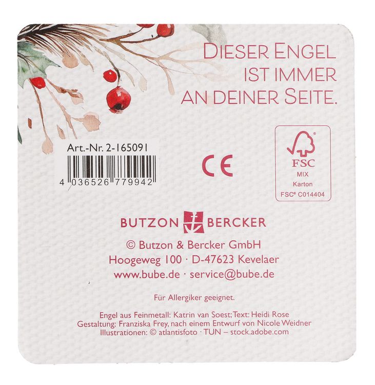 Produktbild: Engelfigur aus Metall - Alles Liebe