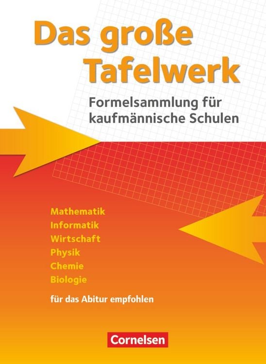 Produktbild: Das gro&szlig;e Tafelwerk f&uuml;r berufliche Schulen - Formelsammlung f&uuml;r kaufm&auml;nnische Schulen