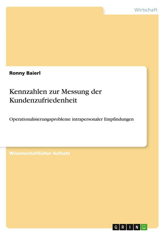 Produktbild: Kennzahlen zur Messung der Kundenzufriedenheit