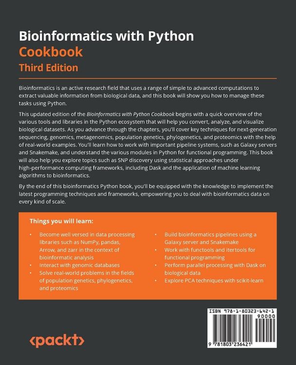 Produktbild: Bioinformatics with Python Cookbook - Third Edition