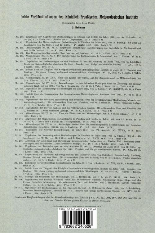 Produktbild: Die magnetische Vermessung I. Ordnung des K&ouml;nigreichs Preu&szlig;en 1898 bis 1903