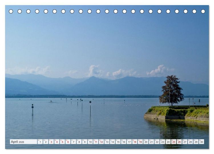 Produktbild: Bodensee - Traumlandschaften am Wasser (Tischkalender 2026 DIN A5 quer), CALVENDO Monatskalender