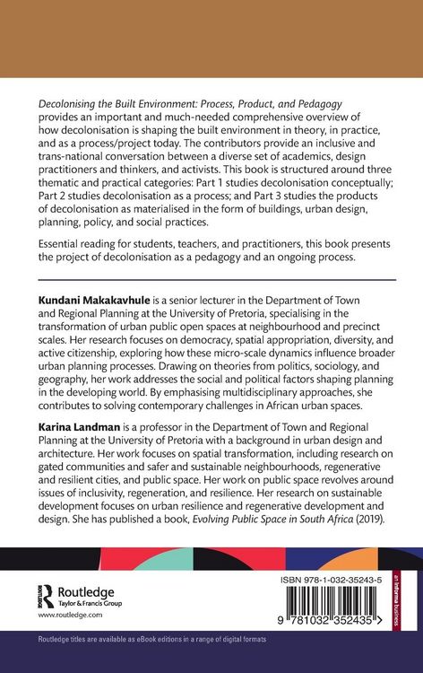 Produktbild: Decolonising the Built Environment