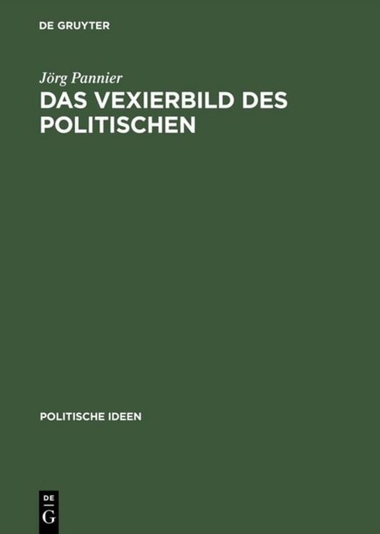 Produktbild: Das Vexierbild des Politischen