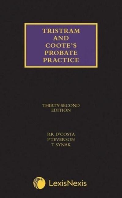 Produktbild: Tristram and Coote's Probate Practice