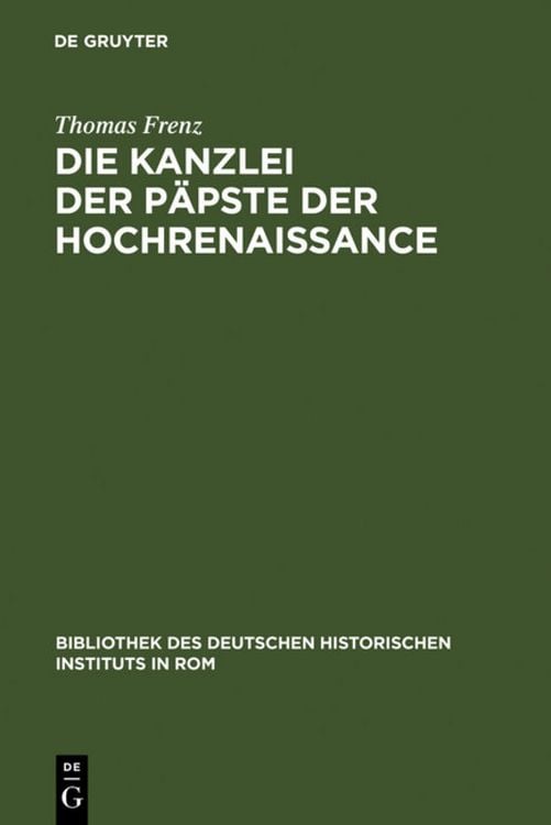 Produktbild: Die Kanzlei der P&auml;pste der Hochrenaissance