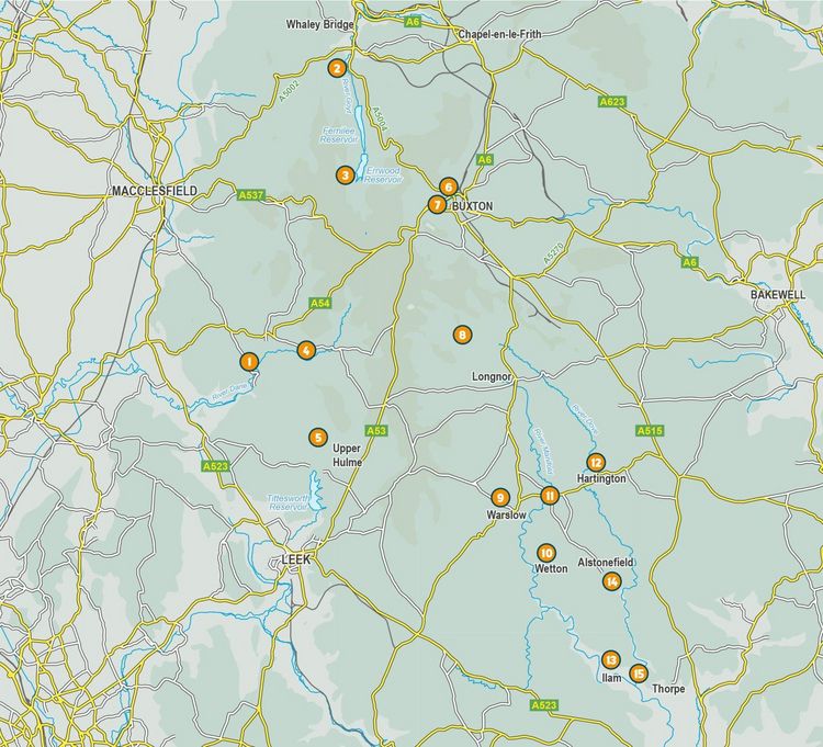Produktbild: 15 Short Walks in the Peak District - Buxton, Dove Dale and the South West Peak