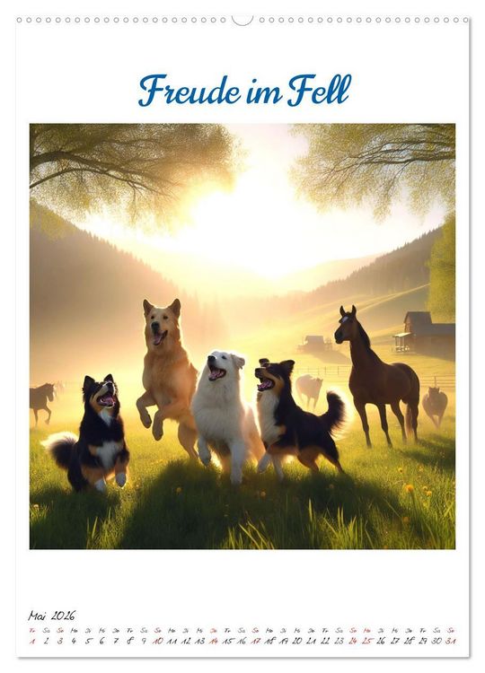 Produktbild: Wild-West Family - Yee-haw! K&uuml;nstliche Impressionen: Ein Jahr im Wilden Westen (Wandkalender 2026 DIN A2 hoch), CALVENDO Monatskalender