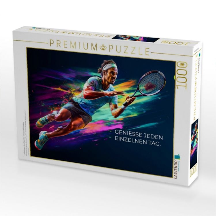 Produktbild: CALVENDO Puzzle Ein Motiv aus dem Kalender Tennis und Motivation | 1000 Teile Lege-Gr&ouml;&szlig;e 64x48cm Foto-Puzzle f&uuml;r gl&uuml;ckliche Stunden