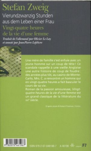 Produktbild: Vingt-quatre heures dans la vie d'une femme