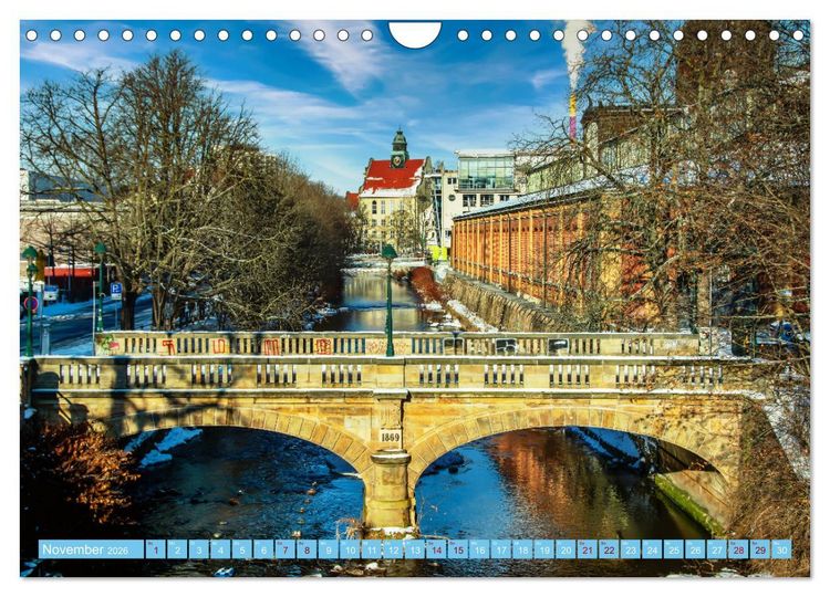 Produktbild: Chemnitz Stadtansichten (Wandkalender 2026 DIN A4 quer), CALVENDO Monatskalender