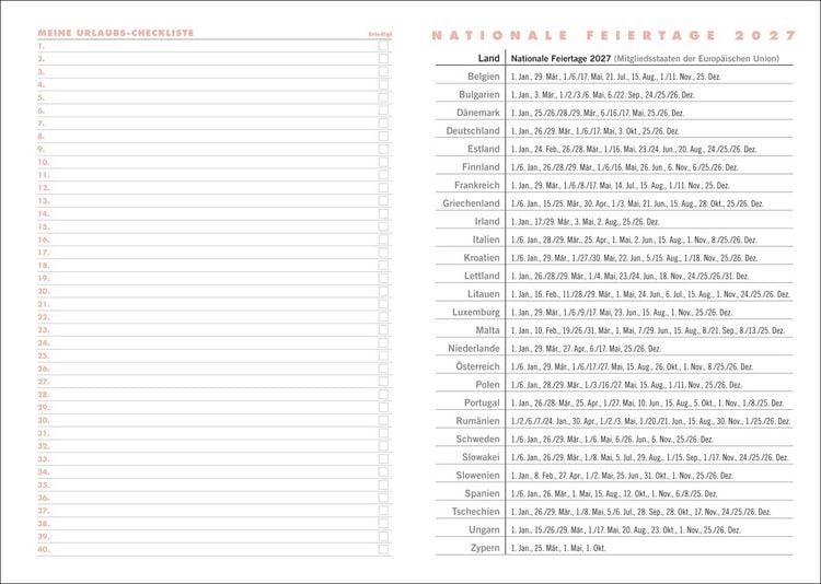 Produktbild: Lady Terminkalender A6 2027