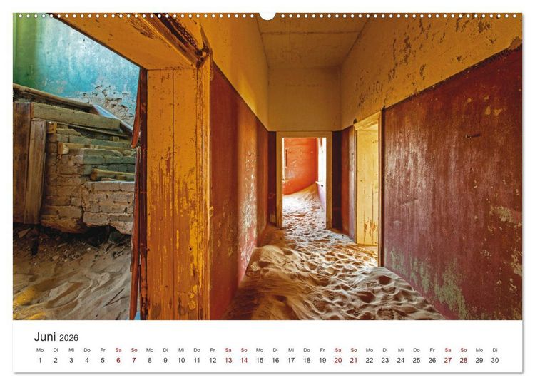 Produktbild: Kolmannskuppe Die Geisterstadt in der Sandw&uuml;ste (Wandkalender 2026 DIN A2 quer), CALVENDO Monatskalender