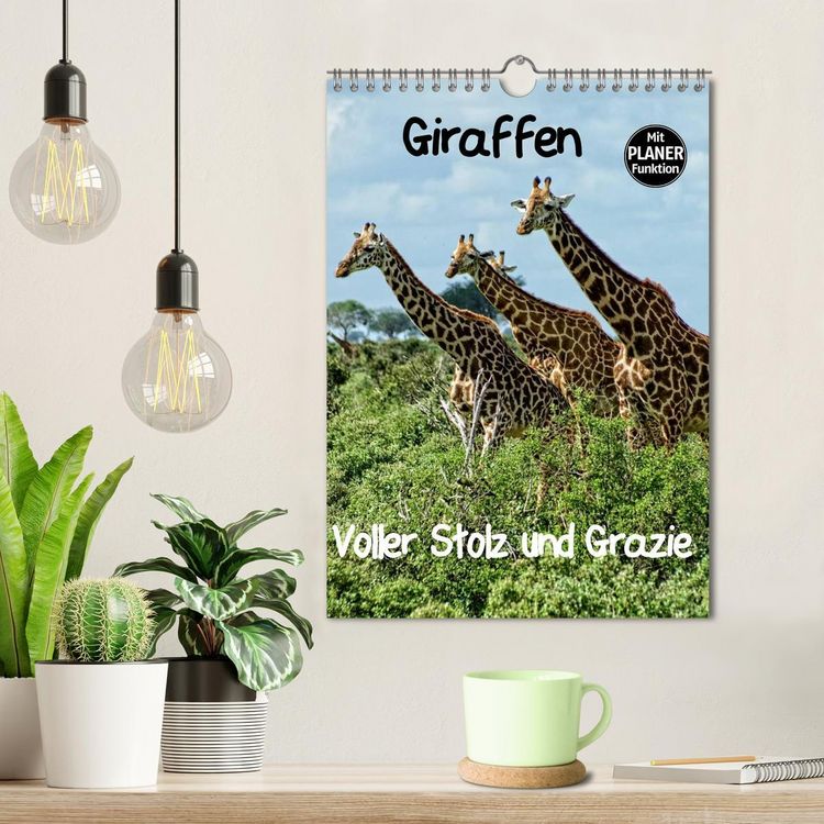 Produktbild: Giraffen. Voller Stolz und Grazie (Wandkalender 2026 DIN A4 hoch), CALVENDO Monatskalender