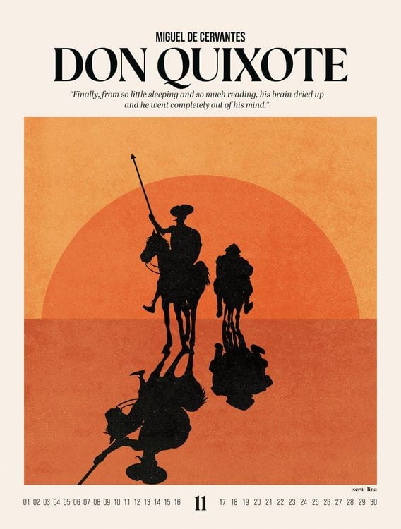 Produktbild: Book Art Plakate-Kalender 2027 | Illustrierte Klassiker der Weltliteratur