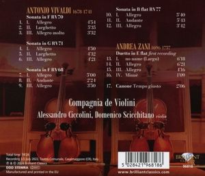 Produktbild: Vivaldi:Sonatas for 2 Violins