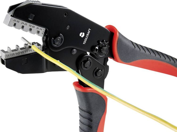 Produktbild: TOOLCRAFT PLE-0I4 Crimp-Eins&auml;tze Flachstecker Quetschbereich: 0.1 bis 2.5 mm&sup2; Passend f&uuml;r Marke (Zangen): TOOLCRAFT PZ-500