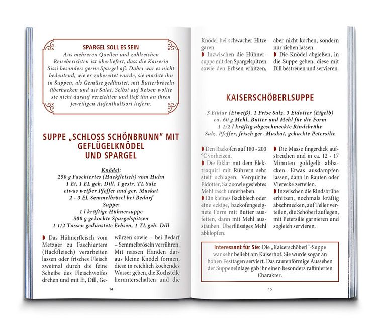 Produktbild: KOMPASS K&uuml;chensch&auml;tze Sissis Lieblingsrezepte