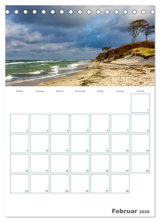 Produktbild: Ostseebad Prerow - Dar&szlig;er Momente - Terminplaner (Tischkalender 2026 DIN A5 hoch), CALVENDO Monatskalender