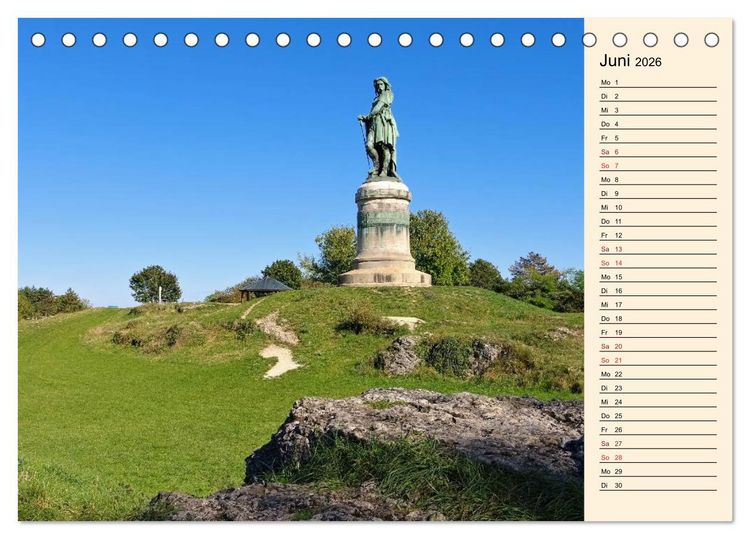 Produktbild: Burgund - Das gr&uuml;ne Herz Frankreichs (Tischkalender 2026 DIN A5 quer), CALVENDO Monatskalender