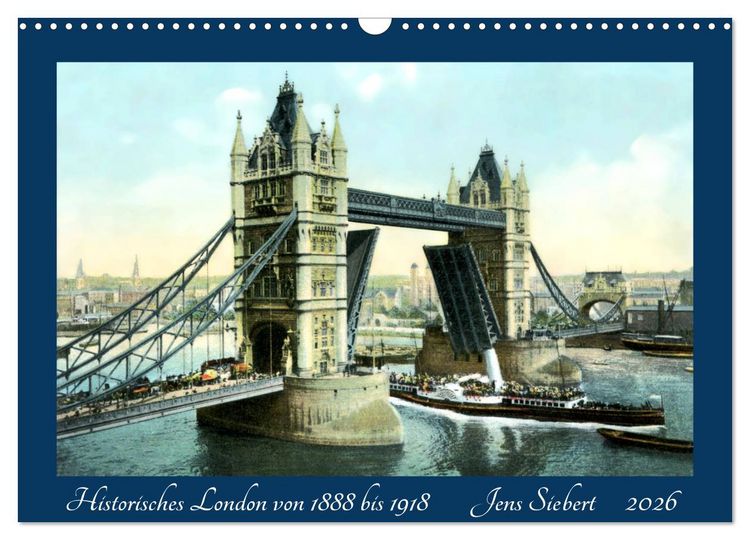 Produktbild: Historisches London von 1888 bis 1918 (Wandkalender 2026 DIN A3 quer), CALVENDO Monatskalender