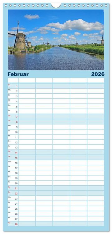 Produktbild: Familienplaner 2026 - Rechts und links des Rheins. Mit dem Wohnmobil unterwegs. mit 5 Spalten (Wandkalender, 21 x 45 cm) CALVENDO