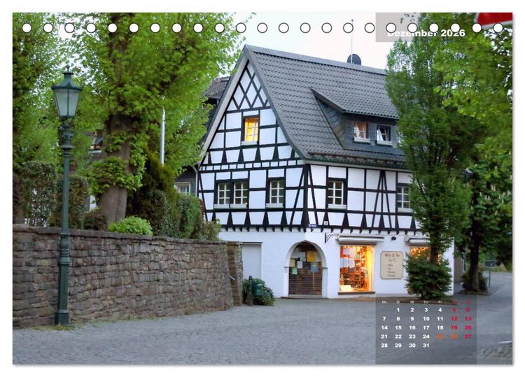 Produktbild: Bilderbogen Bergisches Land (Tischkalender 2026 DIN A5 quer), CALVENDO Monatskalender