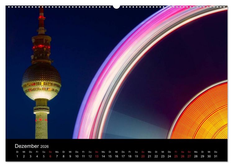 Produktbild: Berliner Stadtansichten (hochwertiger Premium Wandkalender 2026 DIN A2 quer), Kunstdruck in Hochglanz