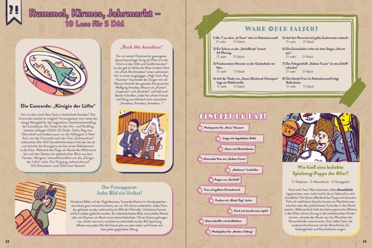 Produktbild: Die 80er Jahre &ndash; Das gro&szlig;e Wimmelbuch von Walkman bis Wimbledon