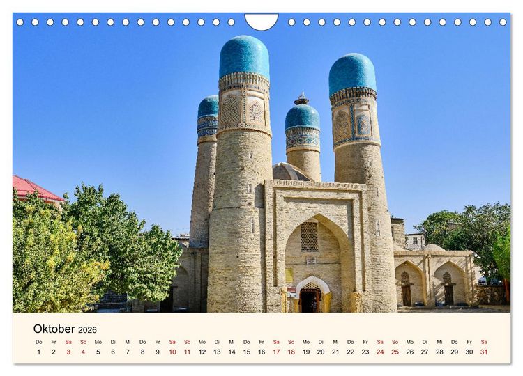 Produktbild: Zentralasien - Entlang der alten Seidenstra&szlig;e (Wandkalender 2026 DIN A4 quer), CALVENDO Monatskalender