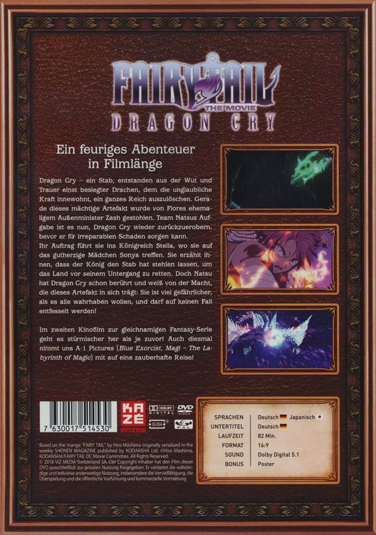 Produktbild: Fairy Tail: Dragon Cry (Movie 2)