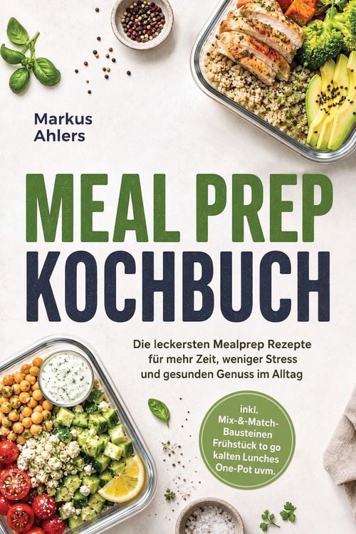 Produktbild: Meal Prep Kochbuch: Die leckersten Mealprep Rezepte f&uuml;r mehr Zeit, weniger Stress und gesunden Genuss im Alltag - inkl. Mix-&-Match-Bausteinen, Fr&uuml;hst