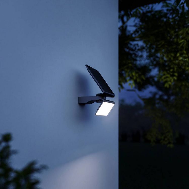 Produktbild: Steinel XSolar L-S 671006 Solar-Spot mit Bewegungsmelder 1.2W Leuchtfarben: Neutralwei&szlig;