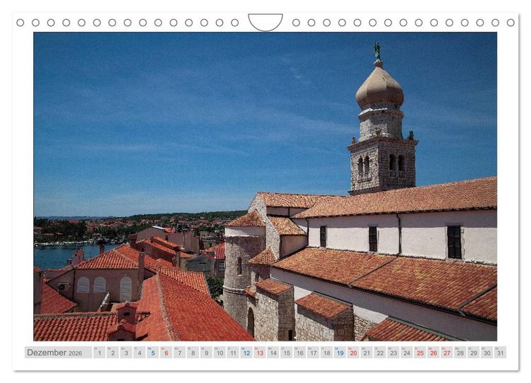 Produktbild: Kroatien - Plitwitzer Seen, Rijeka und Krk (Wandkalender 2026 DIN A4 quer), CALVENDO Monatskalender