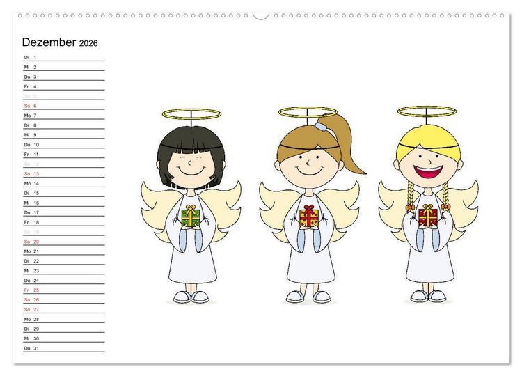 Produktbild: Der Kinderkalender (hochwertiger Premium Wandkalender 2026 DIN A2 quer), Kunstdruck in Hochglanz