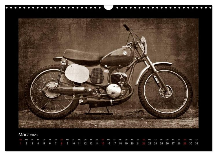 Produktbild: Motorrad Oldtimer (Wandkalender 2026 DIN A3 quer), CALVENDO Monatskalender
