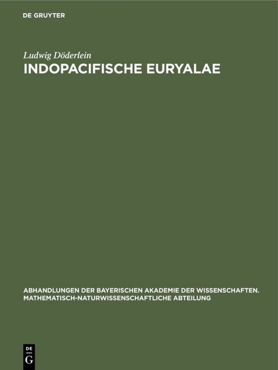 Produktbild: Indopacifische Euryalae