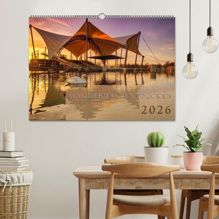 Produktbild: Magdeburg entdecken (Wandkalender 2026 DIN A2 quer), CALVENDO Monatskalender