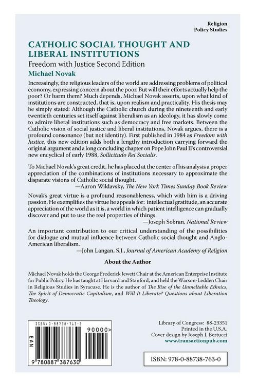 Produktbild: Catholic Social Thought and Liberal Institutions
