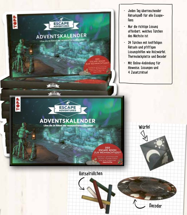 Produktbild: Escape Adventures Adventskalender &ndash; Die verwunschenen Eisruinen